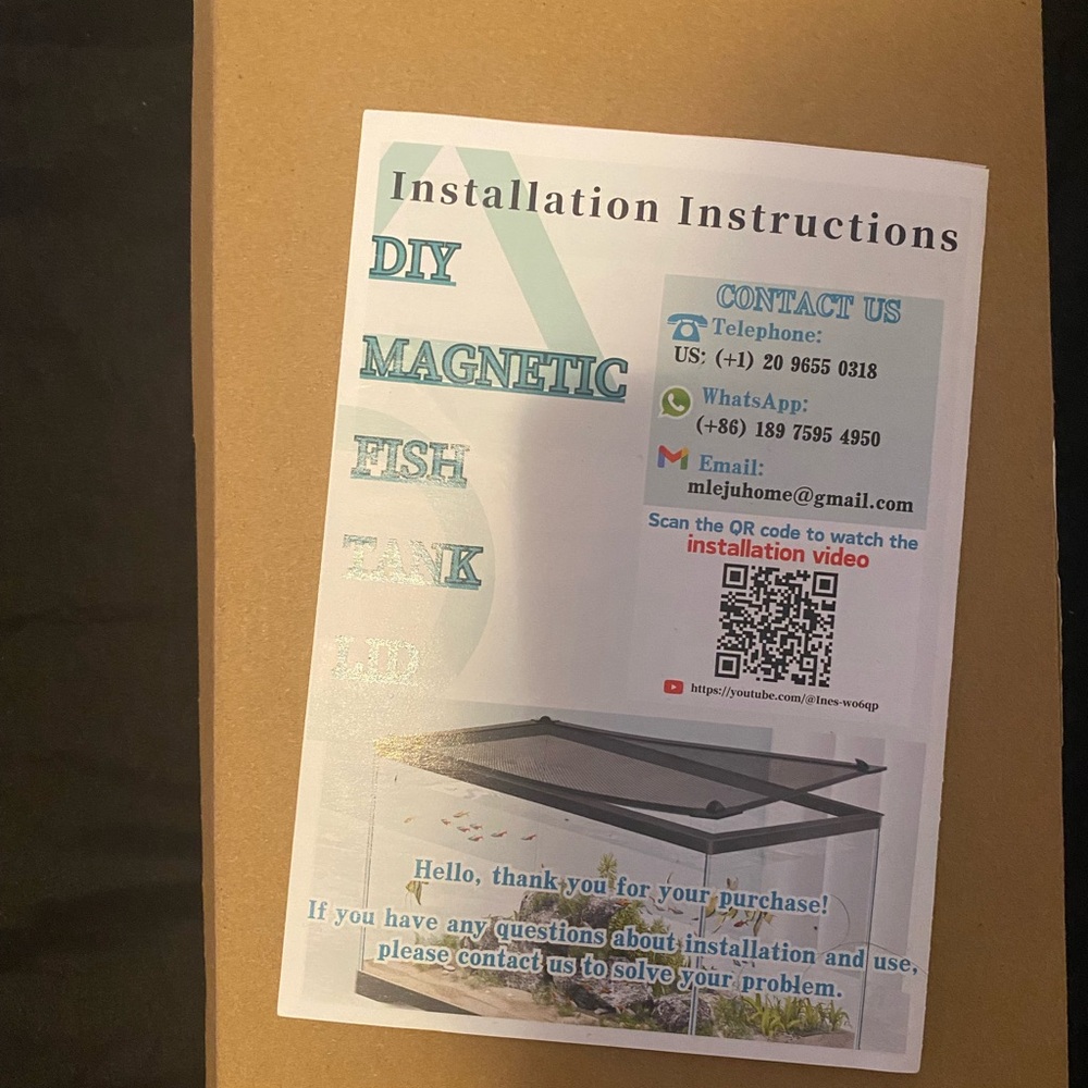 DIY Magnetic Fish Tank Lid